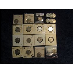 66. (20) Canada Nickels 1940-1962. Grades up to EF.