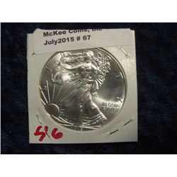 67. 2015 U.S. American Eagle One Troy Ounce Silver Dollar. Gem BU.