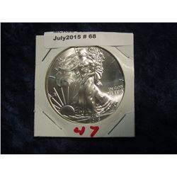 68. 2015 U.S. American Eagle One Troy Ounce Silver Dollar. Gem BU.