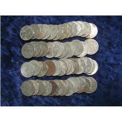 73. World War II Group of Zinc Wheat Cents. (50 pcs.) Circulated.