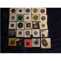 179. (25) Various Foreign Coins. Lots of Good stuff including: 1874 Germany Silver 20 Pfennig; 1811 