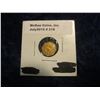 Image 1 : 218. 1849 "California Gold" Token. Appears to be genuine Gold. Bear and Indian design. Octagonal. BU