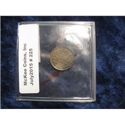 225. 1908 Canada Five Cent Silver. VF. Toned.