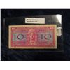 Image 2 : 253. Series 521 Military Payment Certificate 10c. G-VG.