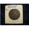 Image 1 : 295. 1870 Spain 10 Copper Gramos. Large Size. Lion with Shield. F-12.