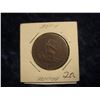 Image 2 : 295. 1870 Spain 10 Copper Gramos. Large Size. Lion with Shield. F-12.