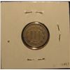 Image 2 : 311. 1867 U.S. Three Cent Nickel. F-12.