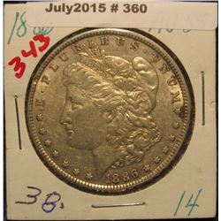 360. 1886 P Morgan Silver Dollar. AU.