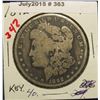 Image 1 : 363. 1892 O Morgan Silver Dollar. F-12.