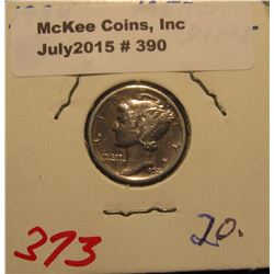 390. 1934 P Mercury Dime. EF 40.