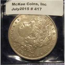 417. 1898 P Morgan Silver Dollar. EF 40.