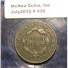 Image 2 : 436. 1828 U.S. Large Cent. F-12.