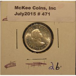 471. 1953 Canada Silver Dime. Brilliant Unc.