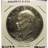 Image 1 : 532. 1976 S Proof Silver Bicentennial Eisenhower Dollars. Type 2.
