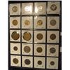 Image 2 : 549. (20) World Coins in Plastic page, all identified and in 2" x 2" holders. Includes:  Panama, Per