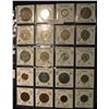 Image 1 : 555. (20) World Coins in Plastic page, all identified and in 2" x 2" holders. Includes:  Australia, 