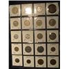Image 2 : 555. (20) World Coins in Plastic page, all identified and in 2" x 2" holders. Includes:  Australia, 