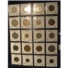 Image 2 : 556. (20) World Coins in Plastic page, all identified and in 2" x 2" holders. Includes:  Egypt, Fran