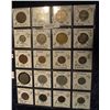 Image 1 : 558. (20) World Coins in Plastic page, all identified and in 2" x 2" holders. Includes:  Great Brita
