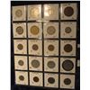 Image 2 : 558. (20) World Coins in Plastic page, all identified and in 2" x 2" holders. Includes:  Great Brita