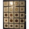 Image 2 : 563. (20) World Coins in Plastic page, all identified and in 2" x 2" holders. Includes: Algeria, Arg