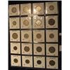 Image 2 : 570. (20) World Coins in Plastic page, all identified and in 2" x 2" holders. Includes: Dominican Re
