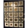 Image 2 : 572. (20) World Coins in Plastic page, all identified and in 2" x 2" holders. Includes: France & Ger