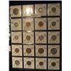 Image 1 : 578. (20) World Coins in Plastic page, all identified and in 2" x 2" holders. Includes: Iceland & In
