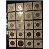 Image 1 : 579. (20) World Coins in Plastic page, all identified and in 2" x 2" holders. Includes: India, Indon