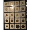 Image 2 : 579. (20) World Coins in Plastic page, all identified and in 2" x 2" holders. Includes: India, Indon