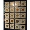 Image 1 : 580. (20) World Coins in Plastic page, all identified and in 2" x 2" holders. Includes: Ireland, Isr