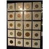 Image 2 : 580. (20) World Coins in Plastic page, all identified and in 2" x 2" holders. Includes: Ireland, Isr