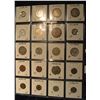 Image 2 : 589. (20) World Coins in Plastic page, all identified and in 2" x 2" holders. Includes: Spain, Swede