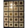 Image 2 : 591. (20) World Coins in Plastic page, all identified and in 2" x 2" holders. Includes: Australia, B