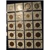 Image 1 : 592. (20) World Coins in Plastic page, all identified and in 2" x 2" holders. Includes: France, Germ