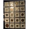 Image 1 : 597. (20) World Coins in Plastic page, all identified and in 2" x 2" holders. Includes: Iceland, Ind