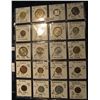 Image 1 : 598. (20) World Coins in Plastic page, all identified and in 2" x 2" holders. Includes: Peru, Philip