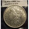 Image 1 : 615. 1886 O Morgan Silver Dollar. AU 50.