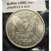 Image 2 : 615. 1886 O Morgan Silver Dollar. AU 50.
