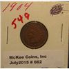 Image 1 : 662. 1904 Indian Head Cent. VF 20.