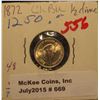 Image 1 : 669. 1872 Liberty Seated Half Dime. Harshly Cleaned AU.