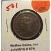 Image 1 : 674. 1848 US Large Cent. VF 30.
