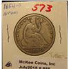 Image 1 : 685. 1854 O Arrows Liberty Seated Half Dollar. VG.