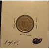 Image 2 : 701. 1865 Three Cent Nickel. Toned Unc.