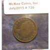 Image 1 : 720. 1828 13 Stars U.S. Half Cent. VF 20.