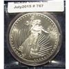 Image 1 : 767. 1891-1991 "Plumbers and Steamfitters Local 33" One Ounce .999 Fine Silver Round. Encapsulated.