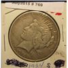 Image 1 : 769. 1934 S U.S. Peace Silver Dollar. VF 20. Scarce Key date.