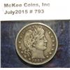 Image 1 : 793. 1892 P Barber Quarter. VF 20. Totally original.