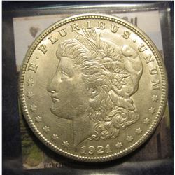 811. 1921 S Morgan Silver Dollar. EF 45.