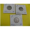 Image 1 : 1928, 1929, 1930 Cdn Five Cent Pcs